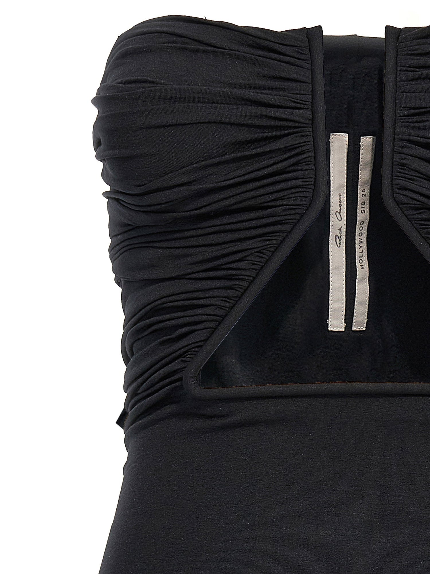 Rick Owens Prong Mini Dress Black