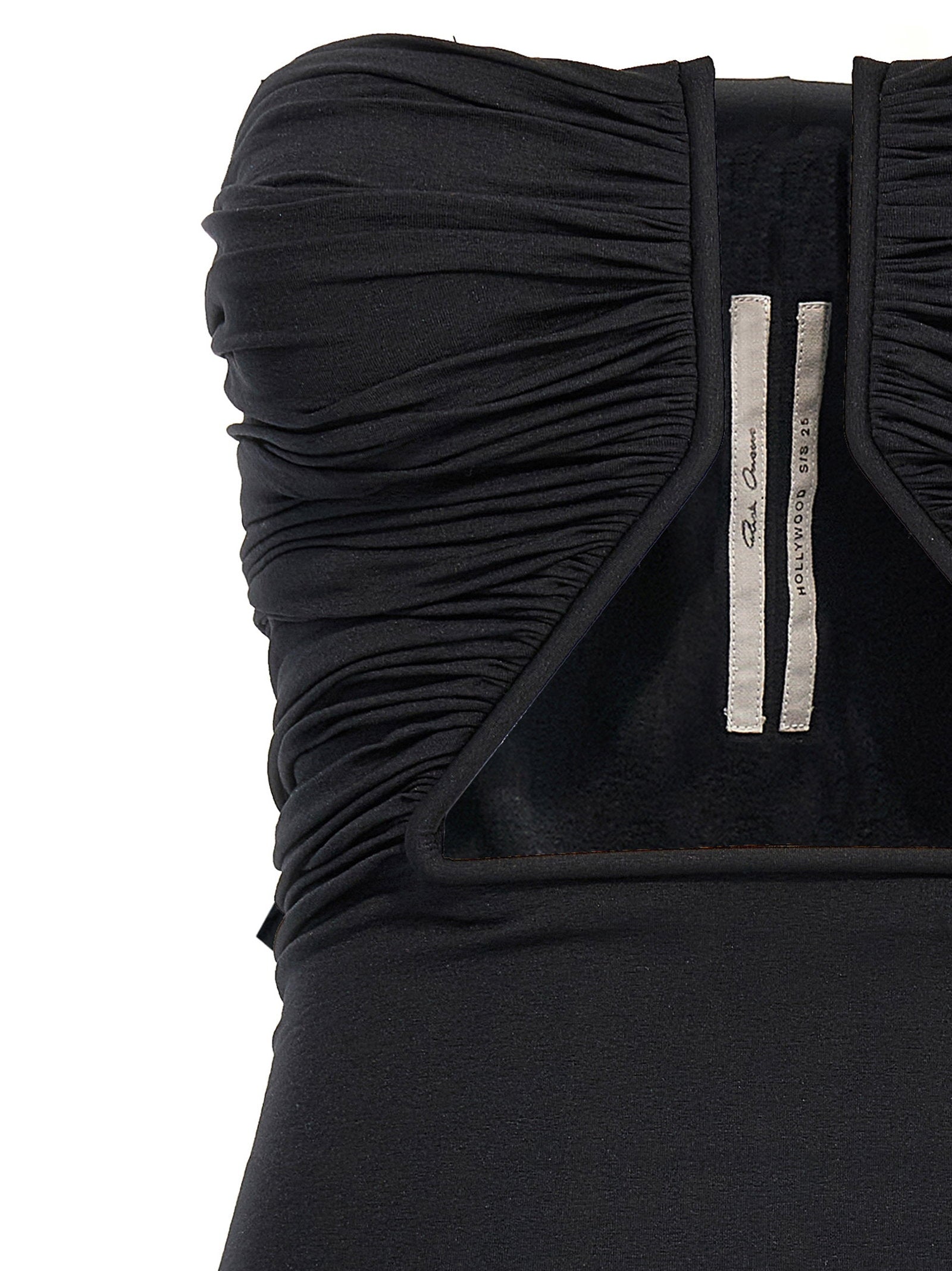 Rick Owens Prong Mini Dress Black