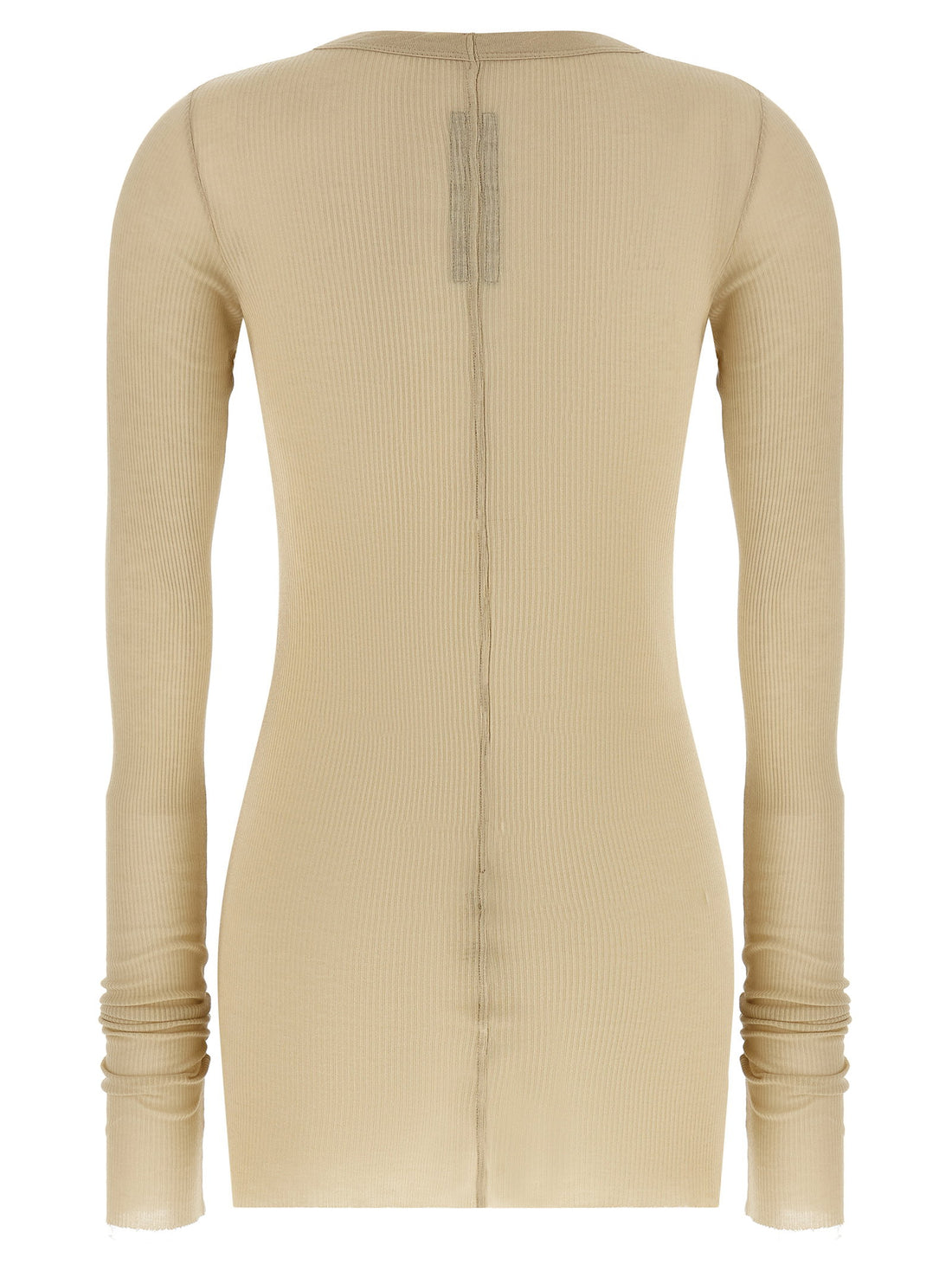 Rick Owens Rib Ls T T-shirt Beige
