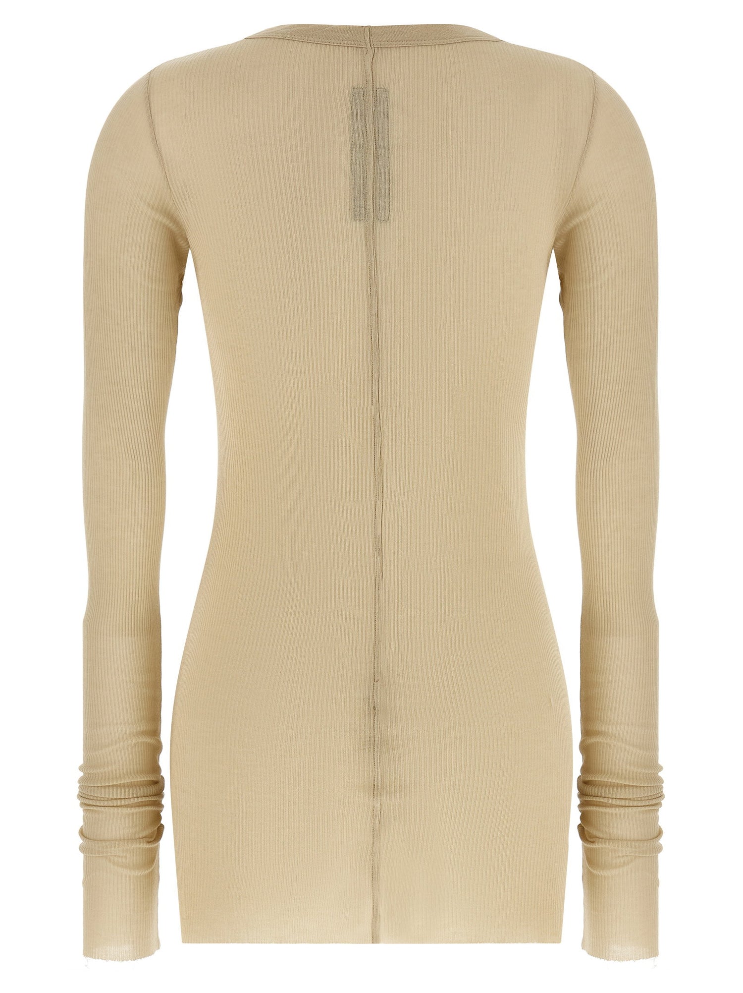 Rick Owens Rib Ls T T-shirt Beige