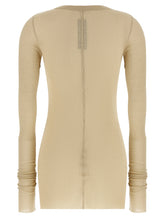 Rick Owens Rib Ls T T-shirt Beige