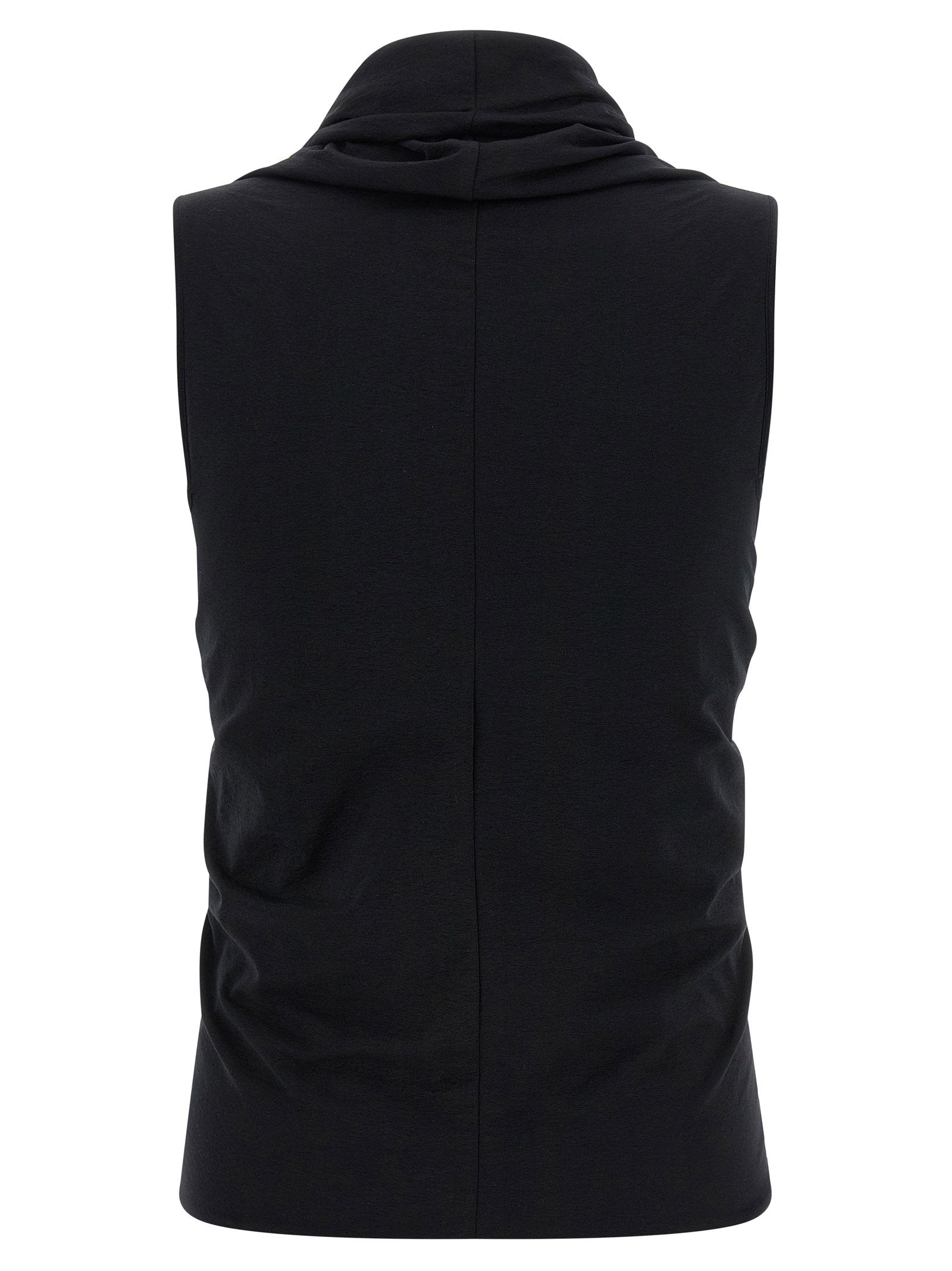 Rick Owens Jersey Ss Prong Top Black