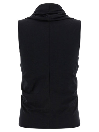 Rick Owens Jersey Ss Prong Top Black