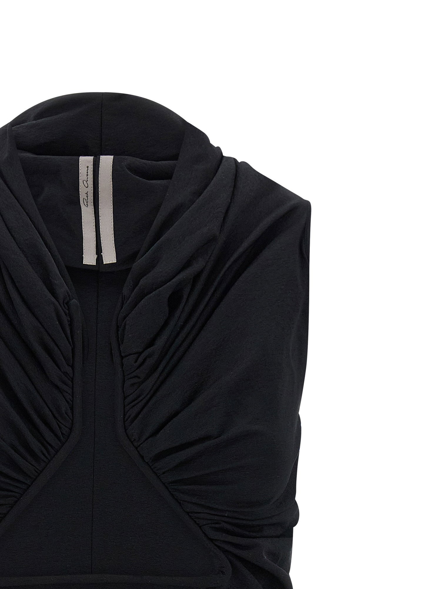 Rick Owens Jersey Ss Prong Top Black