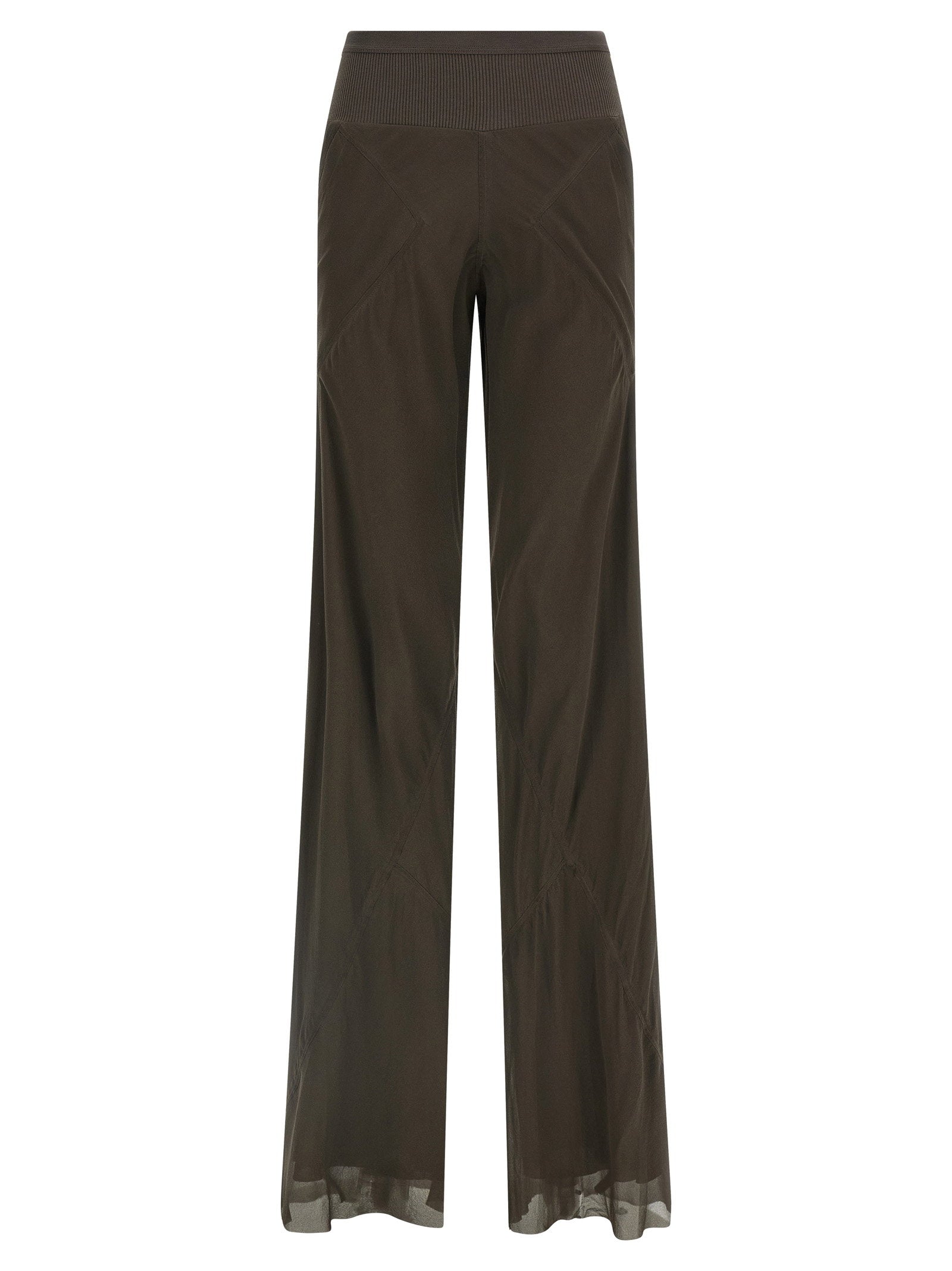 Rick Owens Bias Pants Brown
