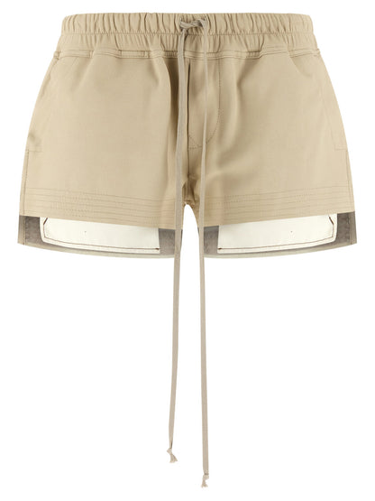 Rick Owens Fog Boxers Shorts Beige