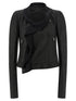 Rick Owens Scarf Biker Jacket Black