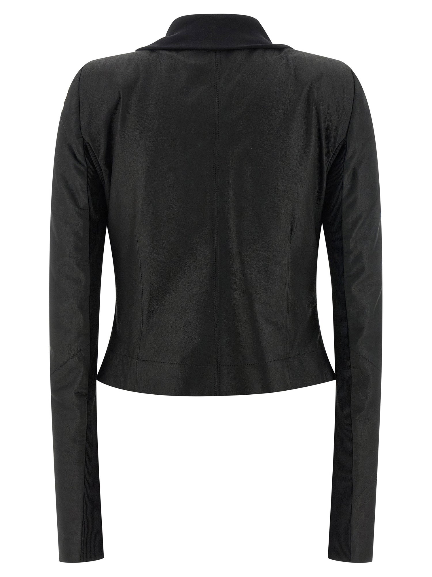 Rick Owens Scarf Biker Jacket Black