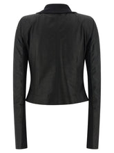 Rick Owens Scarf Biker Jacket Black