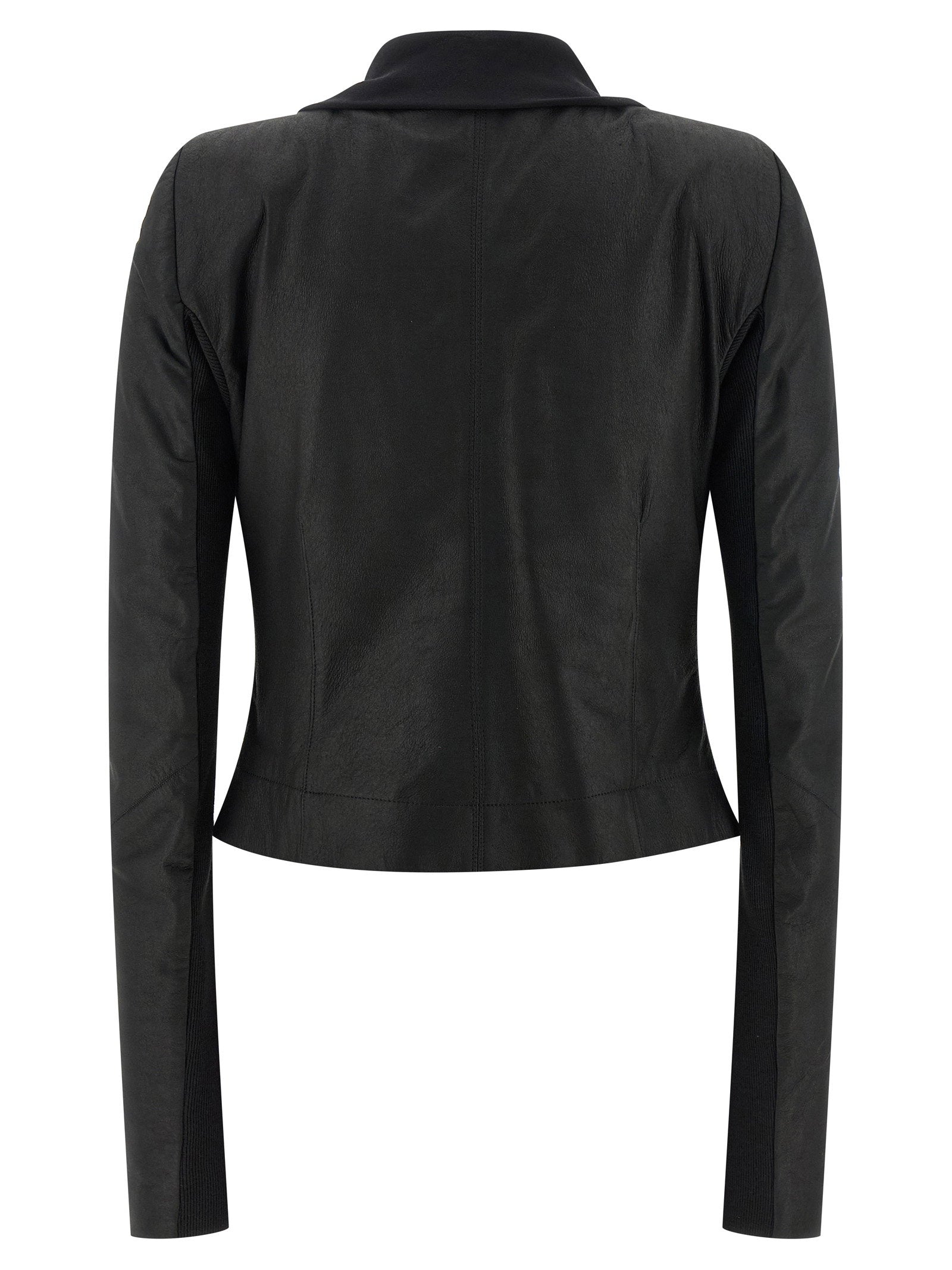Rick Owens Scarf Biker Jacket Black