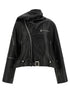 Rick Owens Cropped Scarf Flight Jacket Black