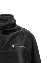 Rick Owens Cropped Scarf Flight Jacket Black