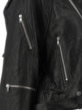 Rick Owens Cropped Scarf Flight Jacket Black