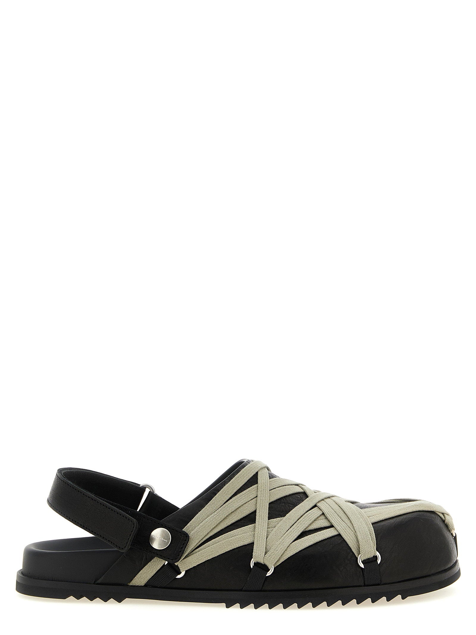 Rick Owens Megalace Mule Granola Sabots Black