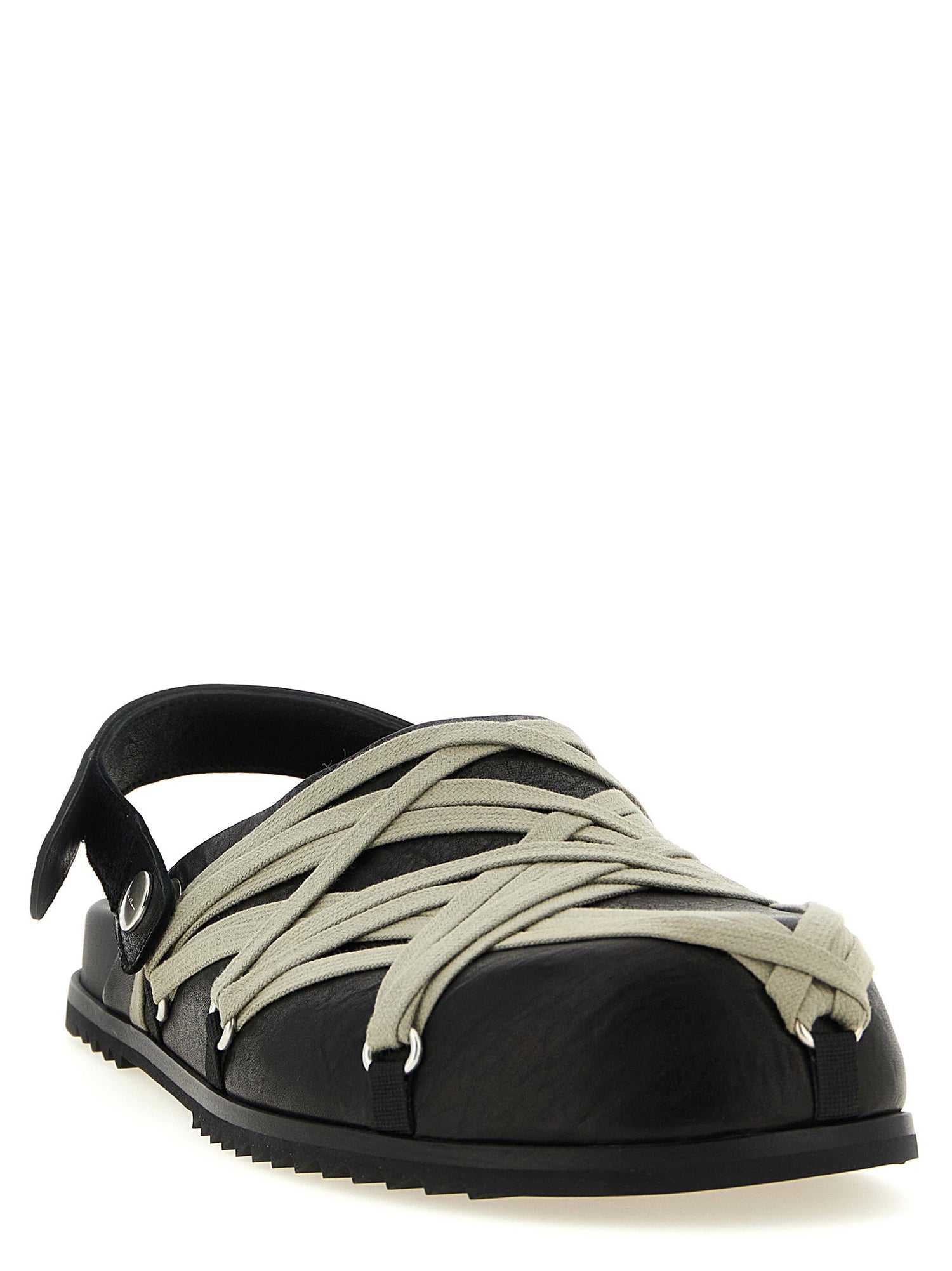 Rick Owens Megalace Mule Granola Sabots Black