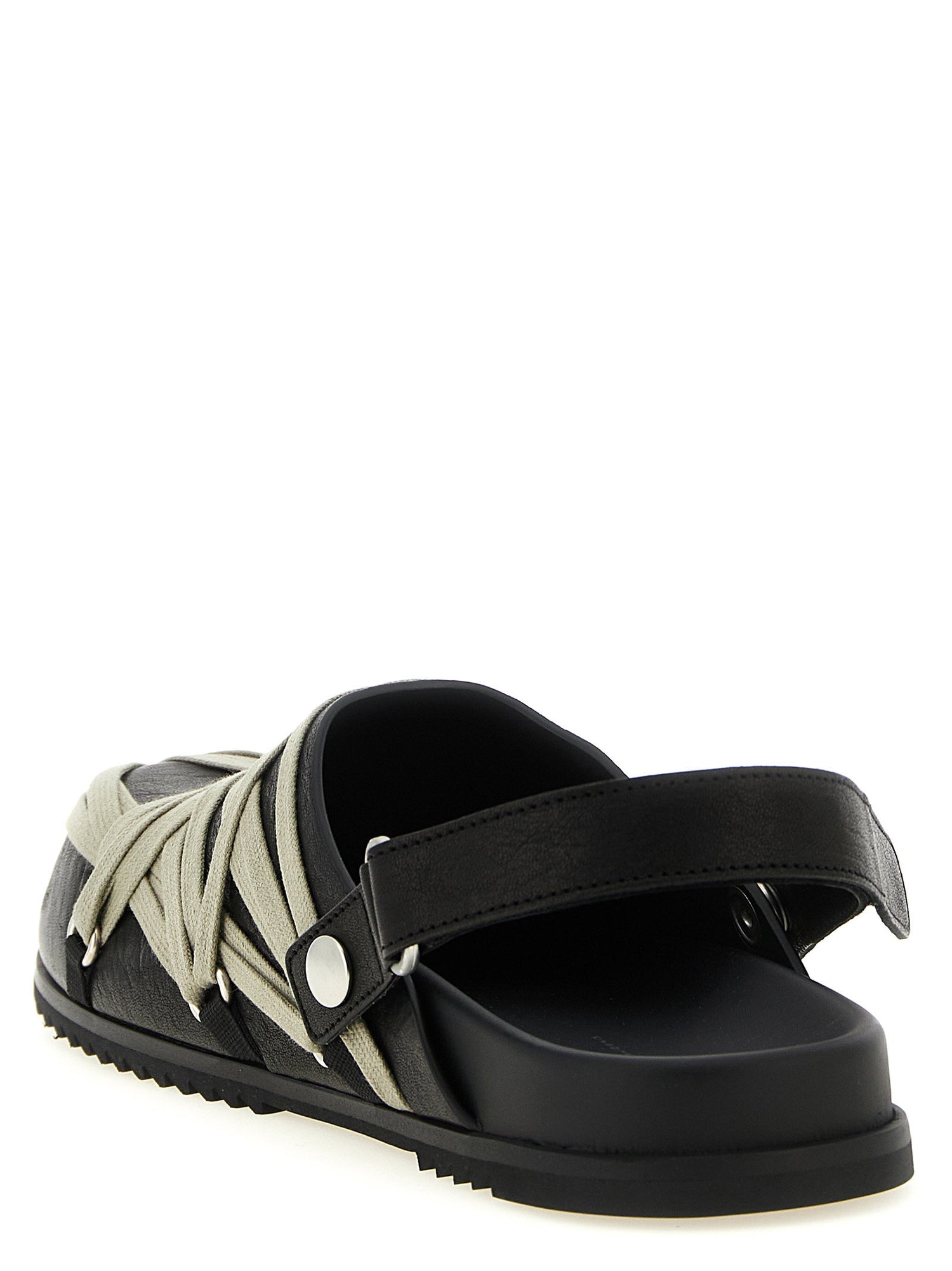 Rick Owens Megalace Mule Granola Sabots Black