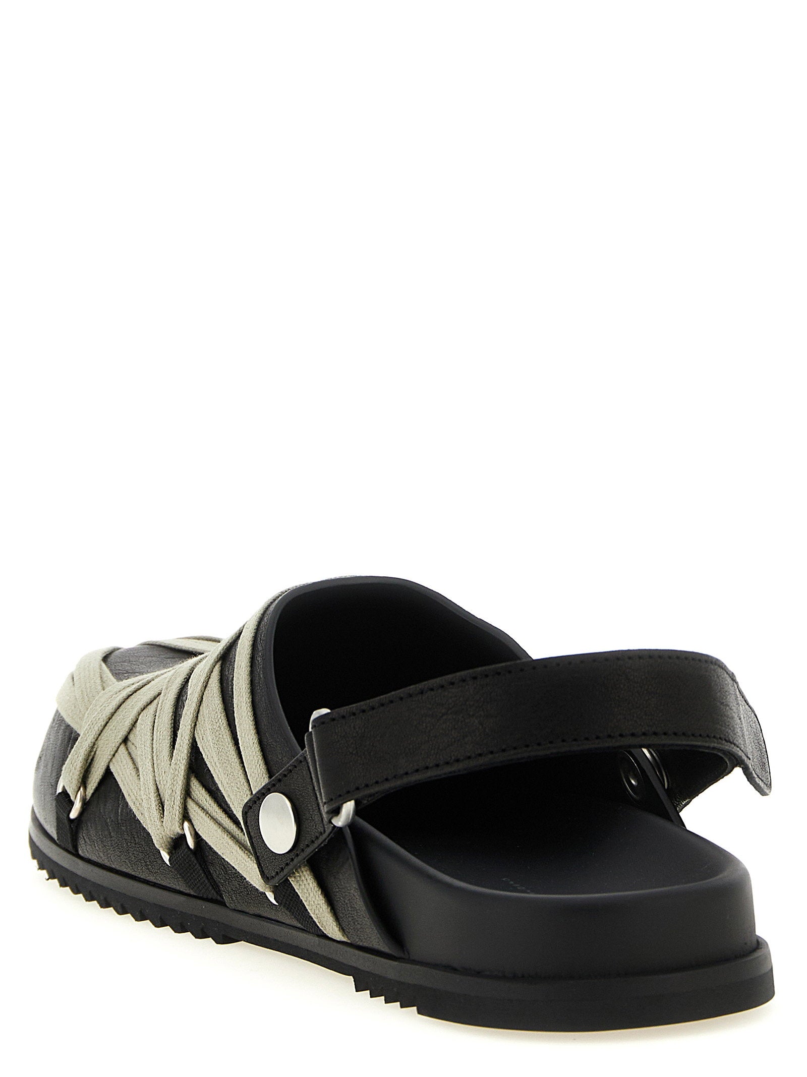 Rick Owens Megalace Mule Granola Sabots Black