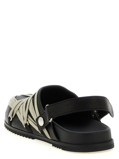 Rick Owens Megalace Mule Granola Sabots Black