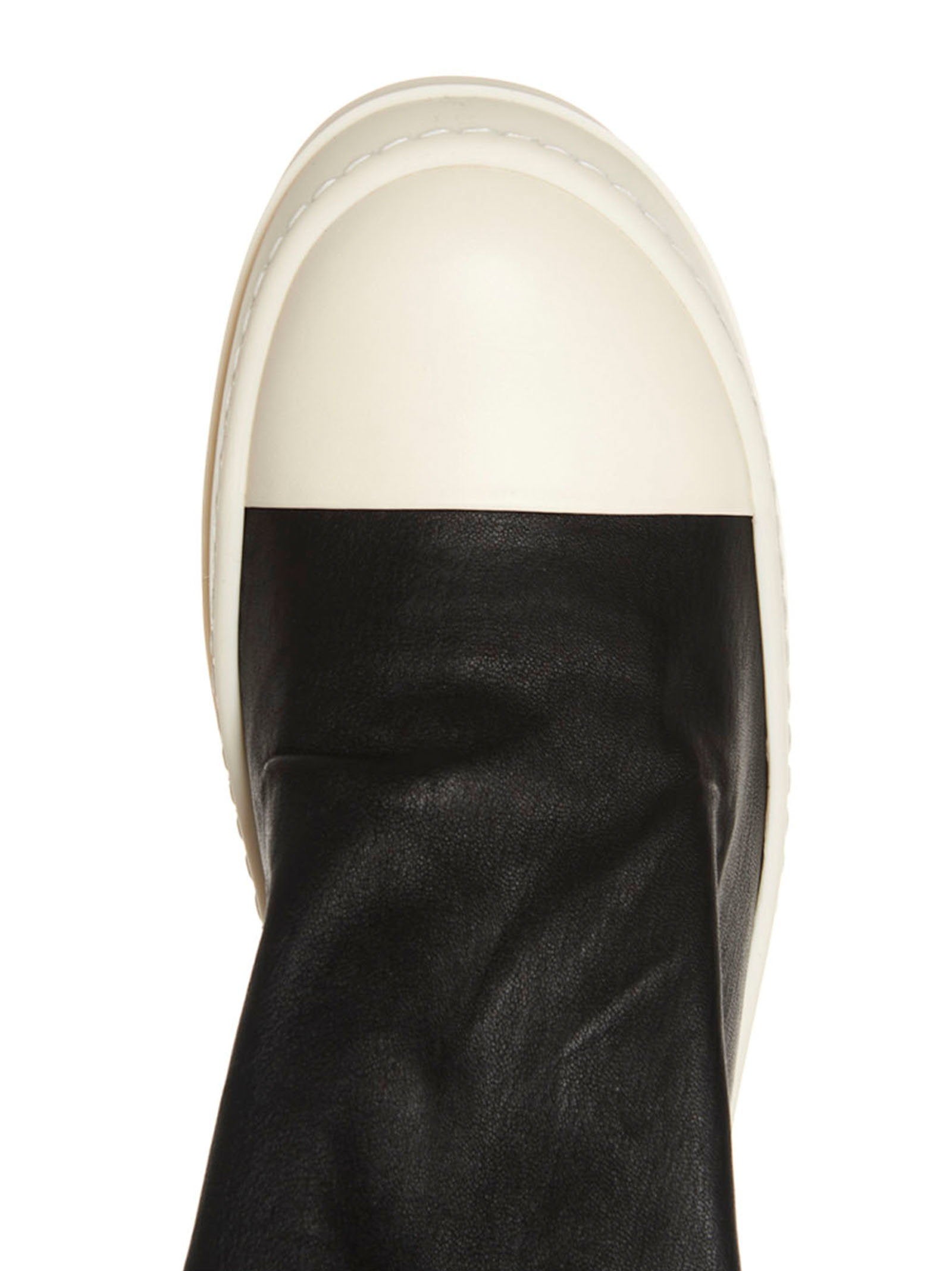Rick Owens High Stocking Sneaks Boots White/black
