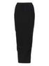 Rick Owens Soft Pillar Long Skirt Black