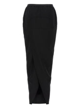 Rick Owens Soft Pillar Long Skirt Black
