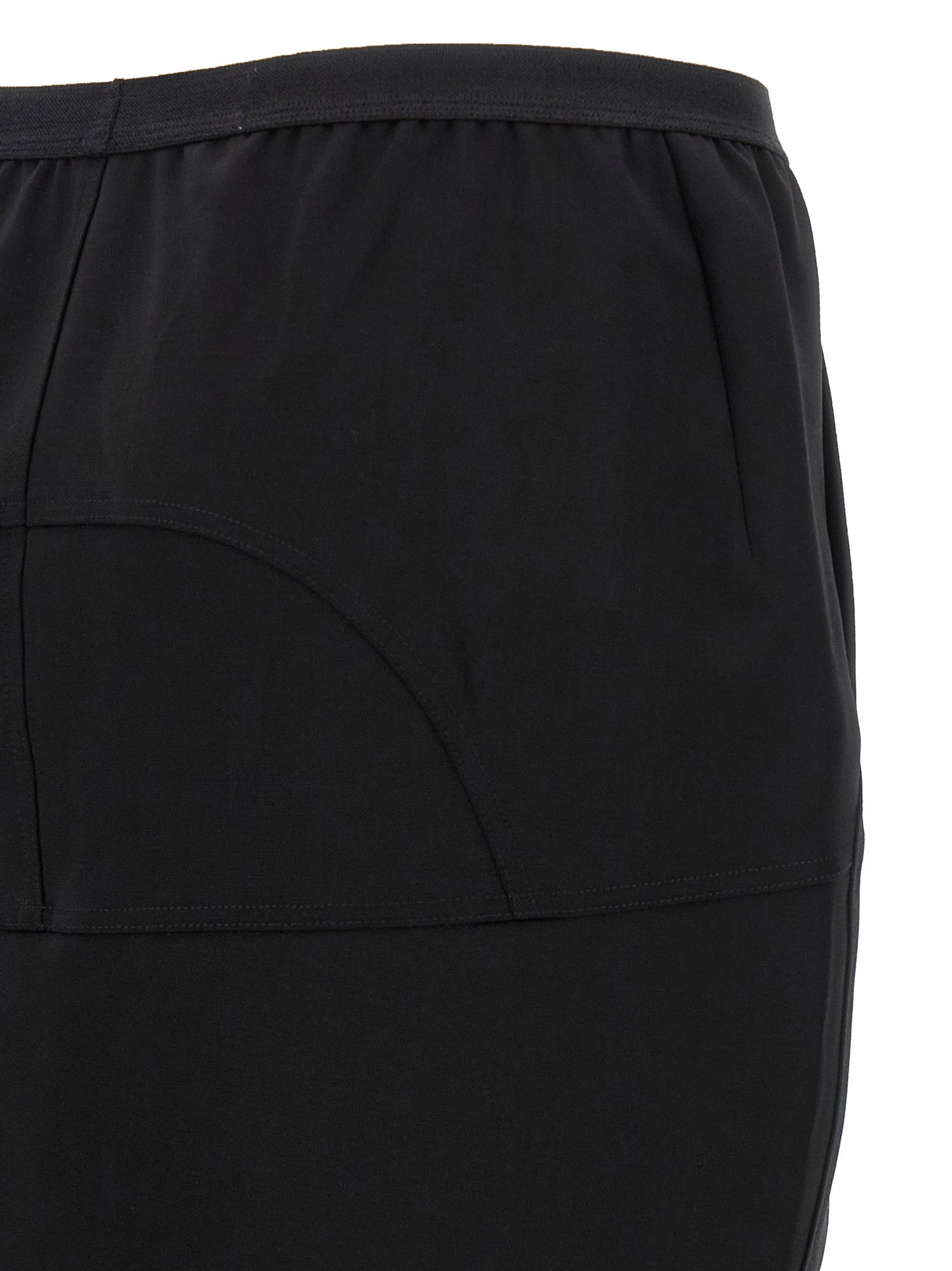 Rick Owens Soft Pillar Long Skirt Black