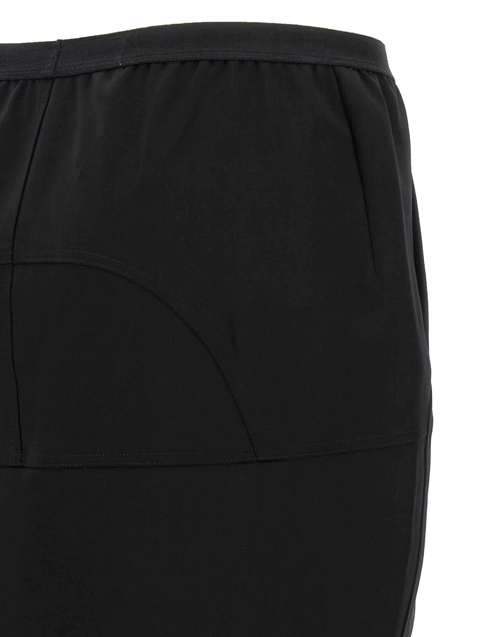 Rick Owens Soft Pillar Long Skirt Black