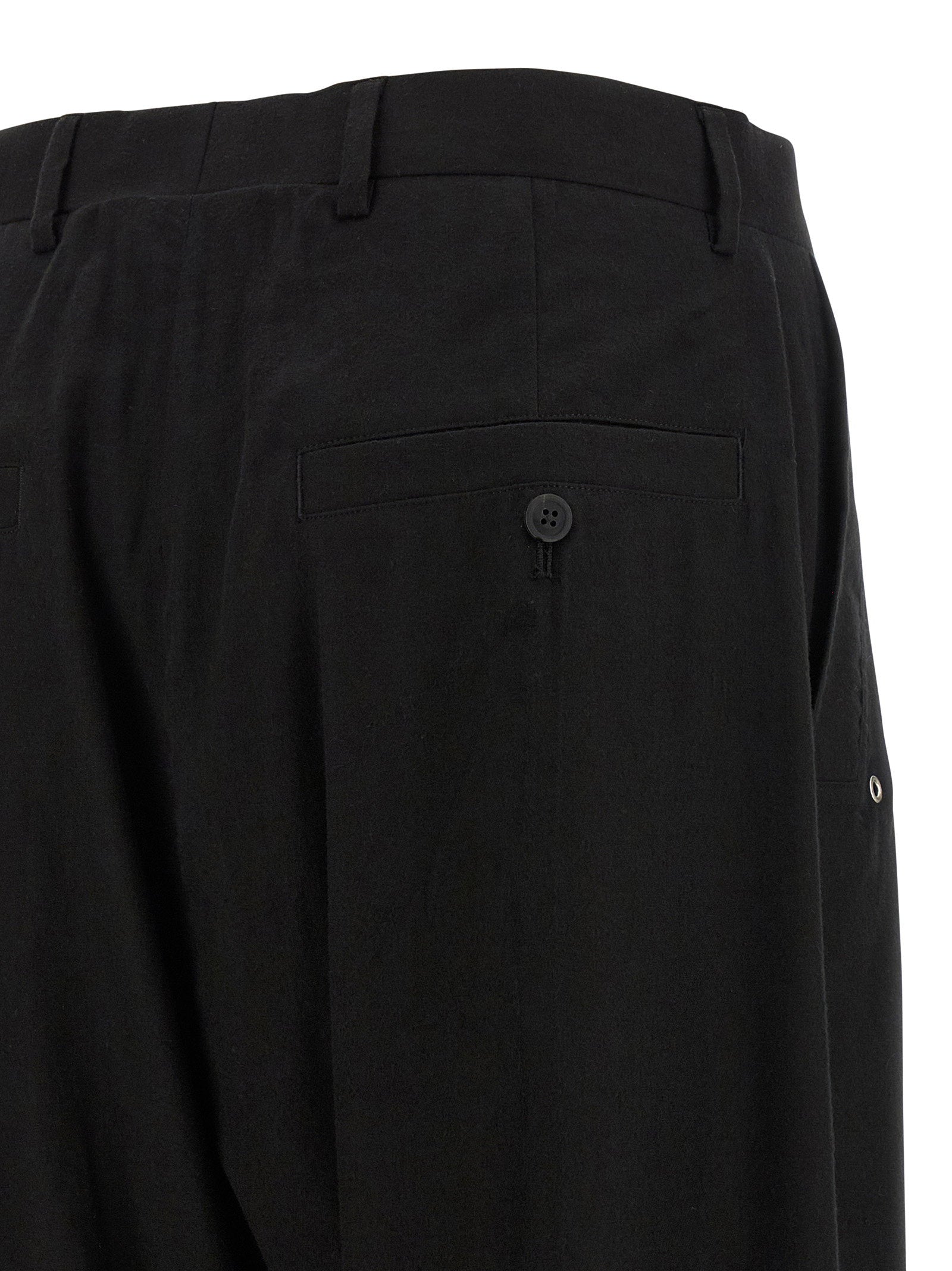 Rick Owens Tailored Wide Belas Pants Black