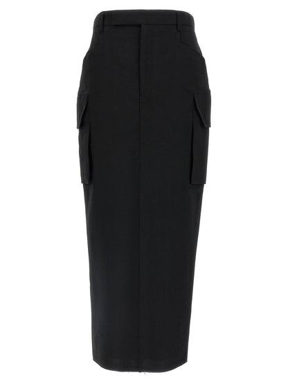 Rick Owens Firebanks Skirt Black