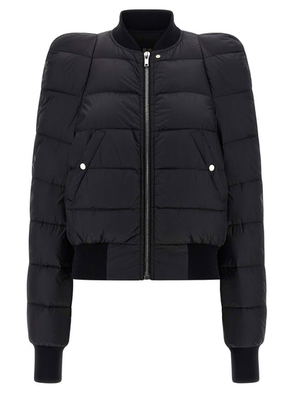 Rick Owens Duvet Flight Bomber Jacket Black