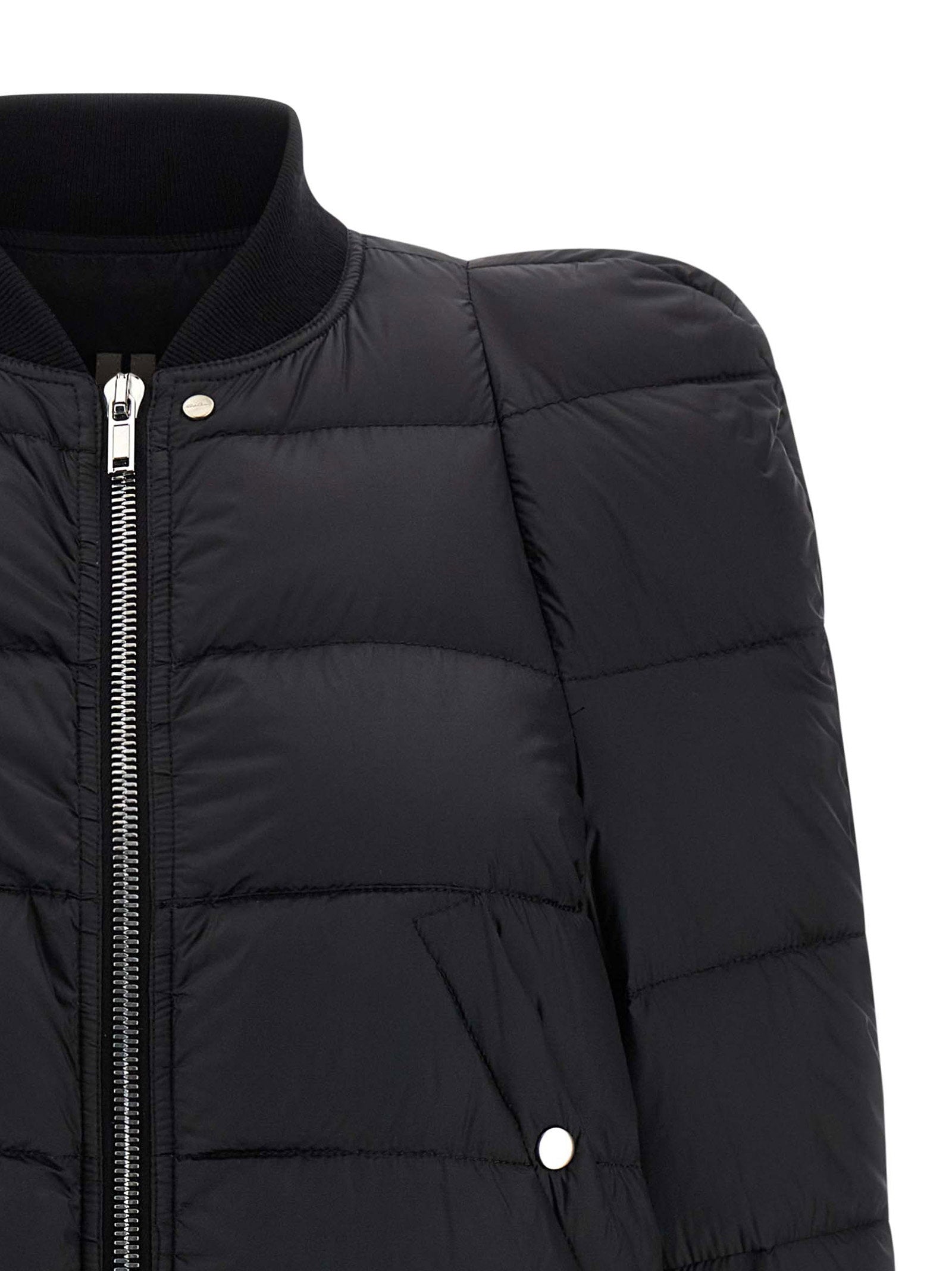 Rick Owens Duvet Flight Bomber Jacket Black