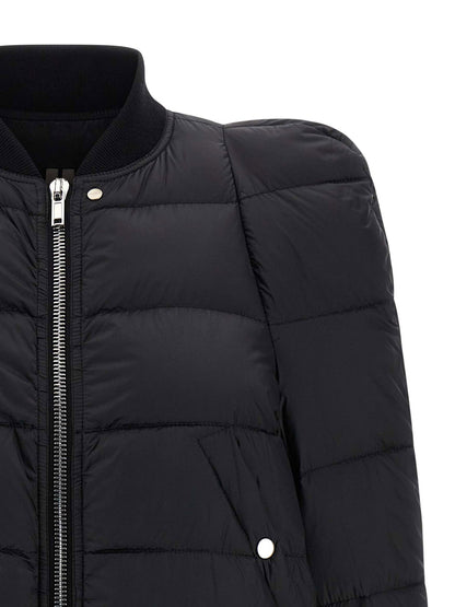Rick Owens Duvet Flight Bomber Jacket Black