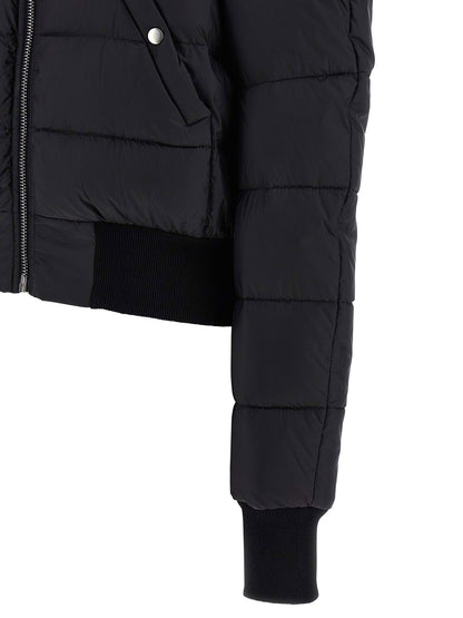 Rick Owens Duvet Flight Bomber Jacket Black