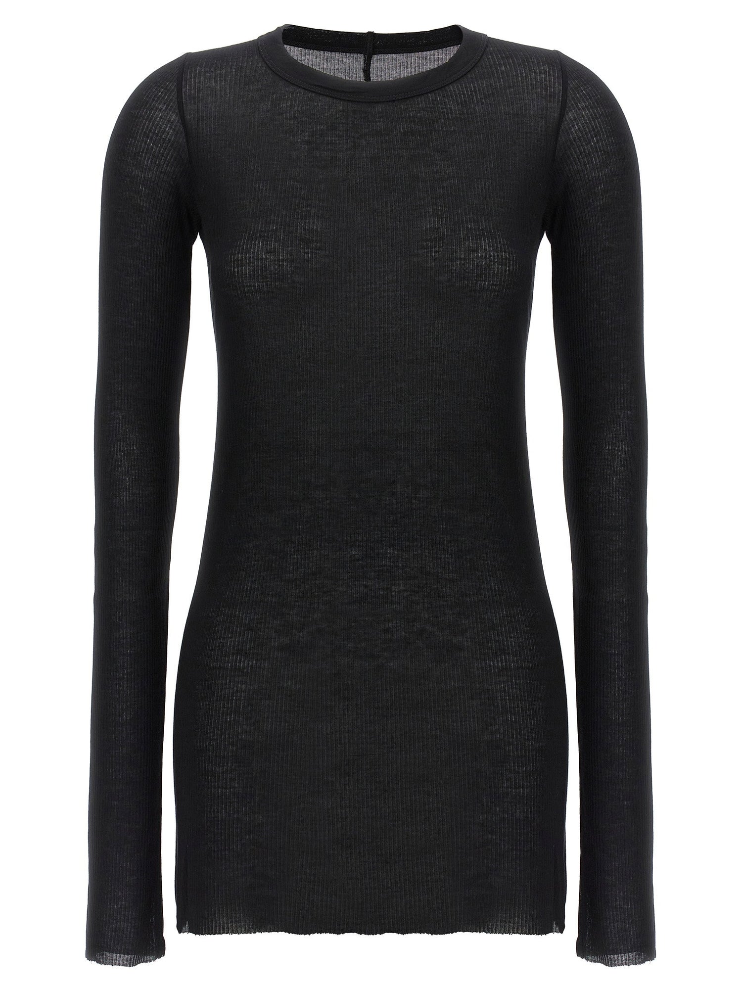 Rick Owens Rib Ls T T-shirt Black