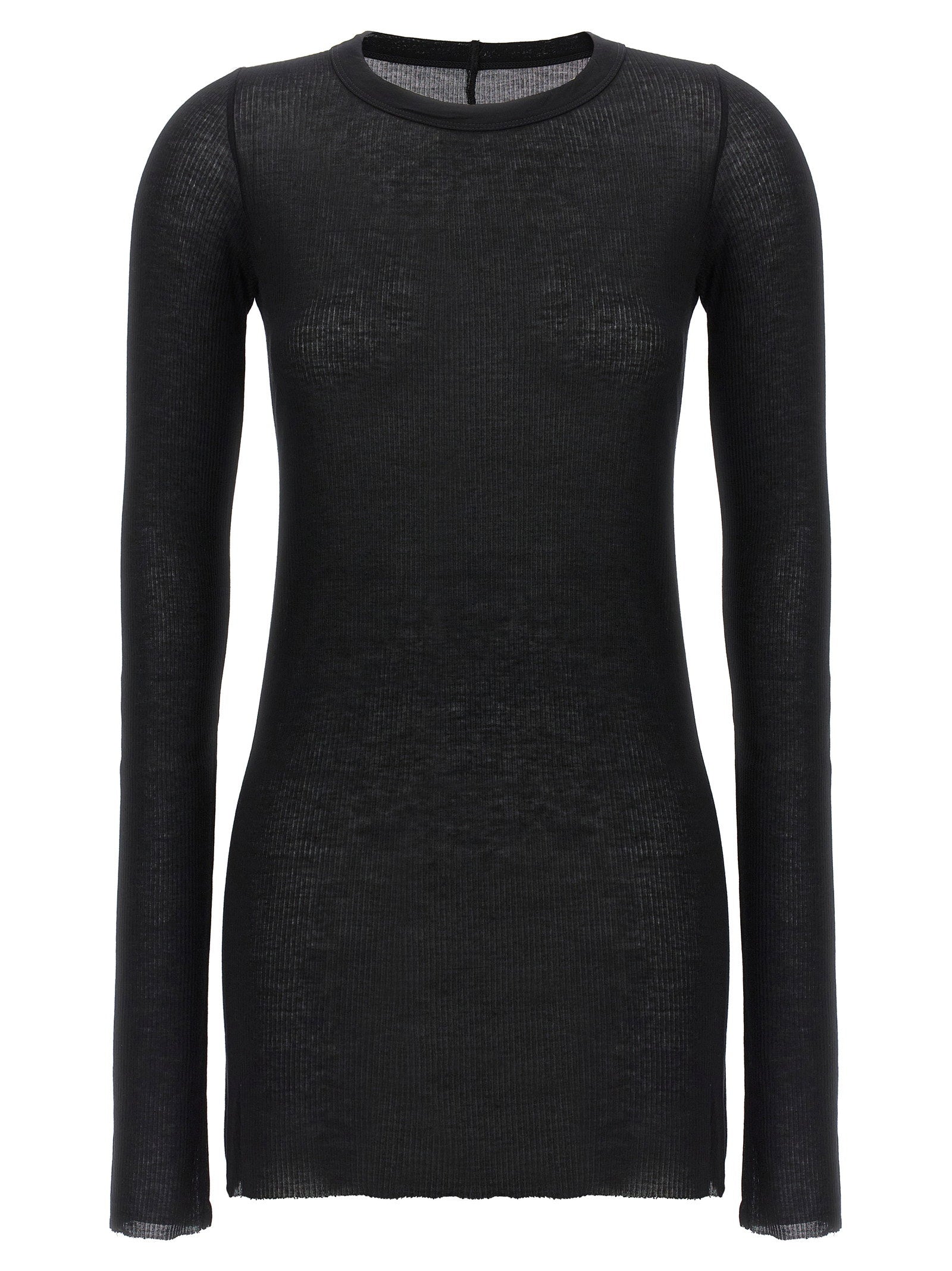Rick Owens Rib Ls T T-shirt Black