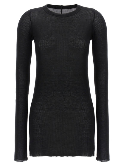 Rick Owens Rib Ls T T-shirt Black