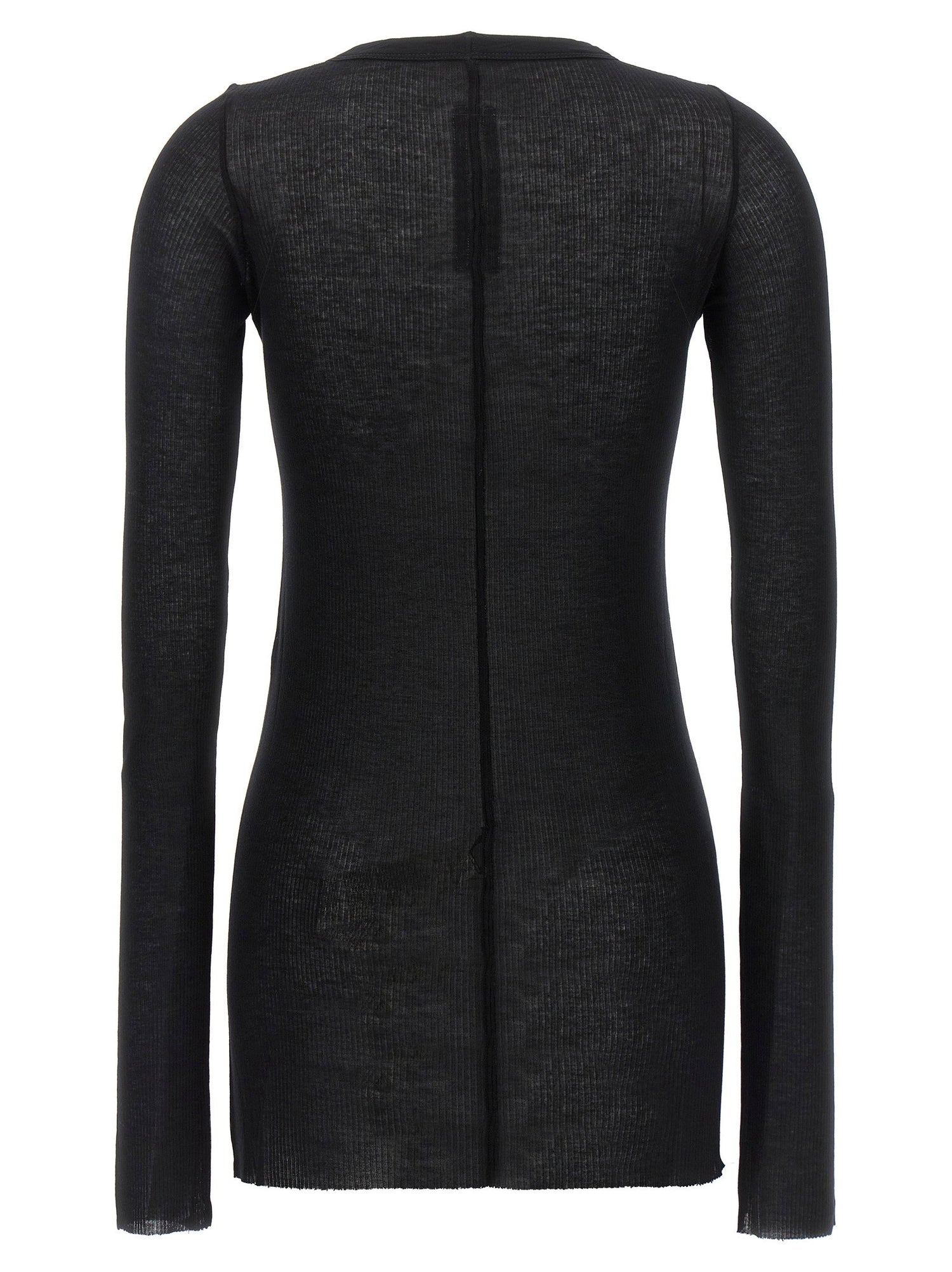 Rick Owens Rib Ls T T-shirt Black