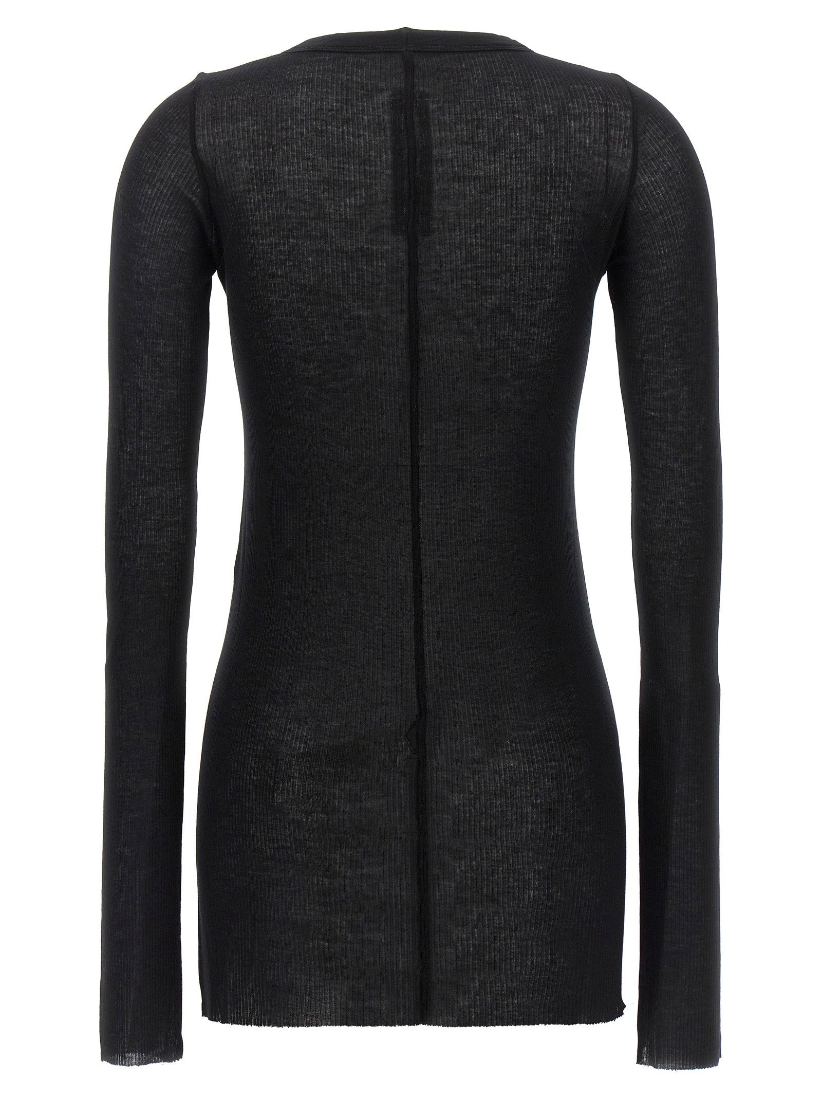 Rick Owens Rib Ls T T-shirt Black
