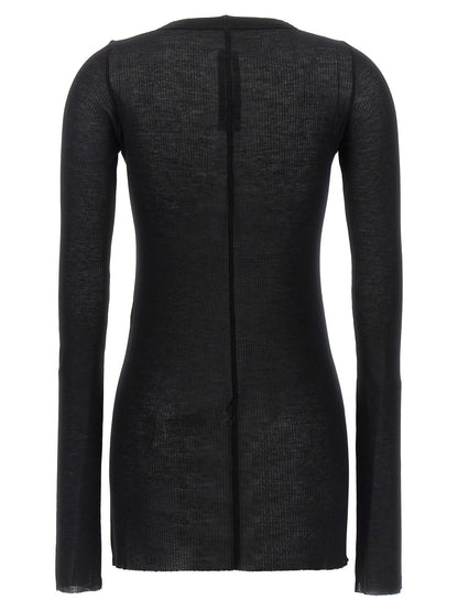 Rick Owens Rib Ls T T-shirt Black