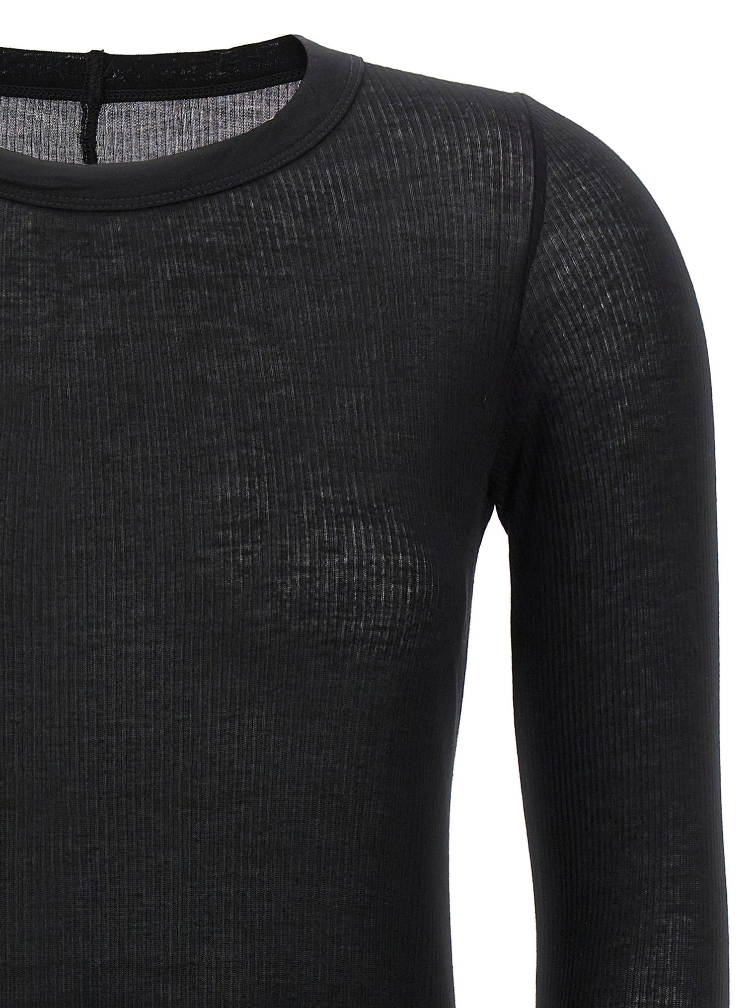 Rick Owens Rib Ls T T-shirt Black