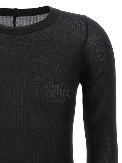 Rick Owens Rib Ls T T-shirt Black