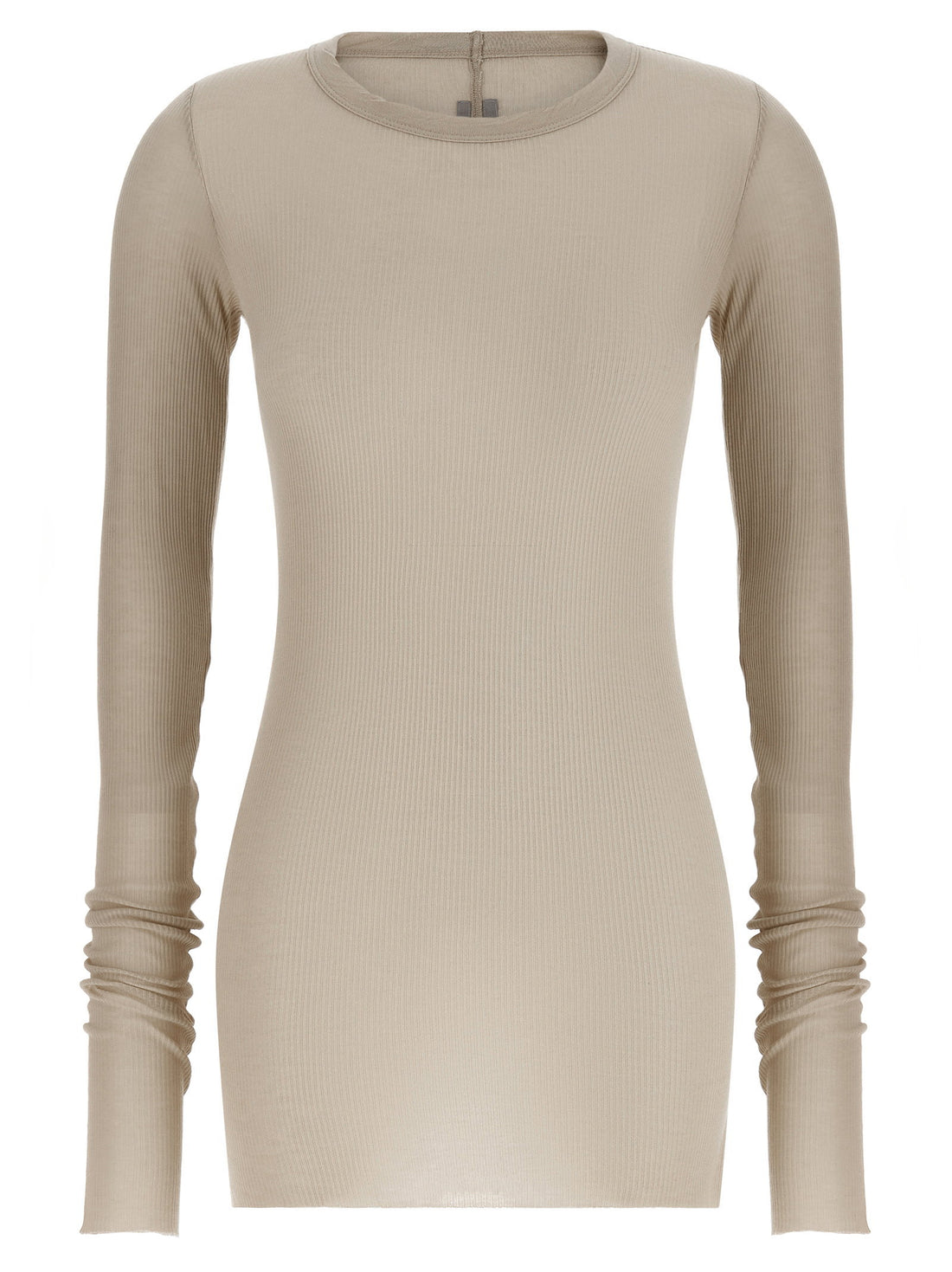 Rick Owens Rib Ls T T-shirt Beige