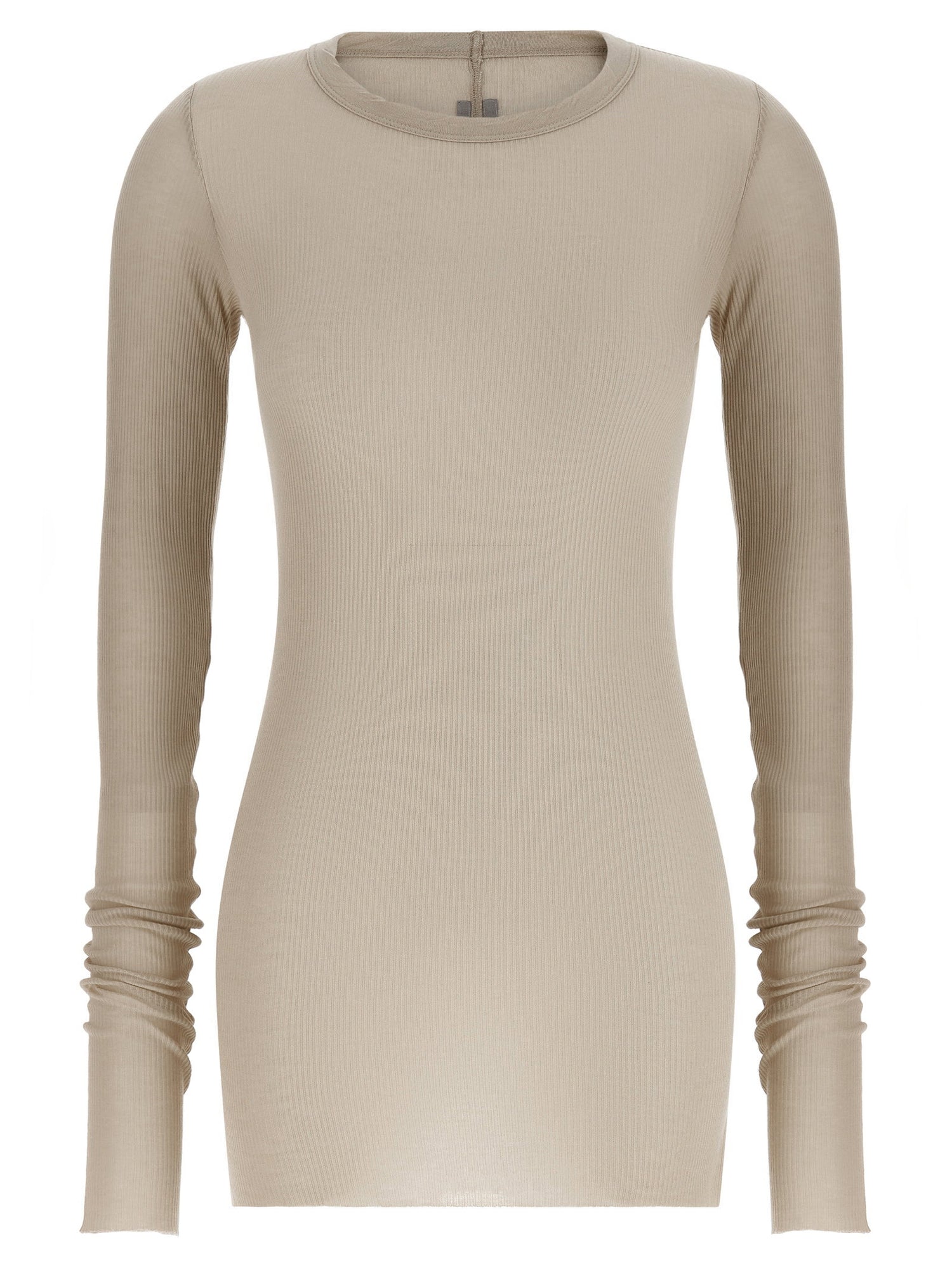 Rick Owens Rib Ls T T-shirt Beige
