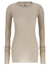 Rick Owens Rib Ls T T-shirt Beige
