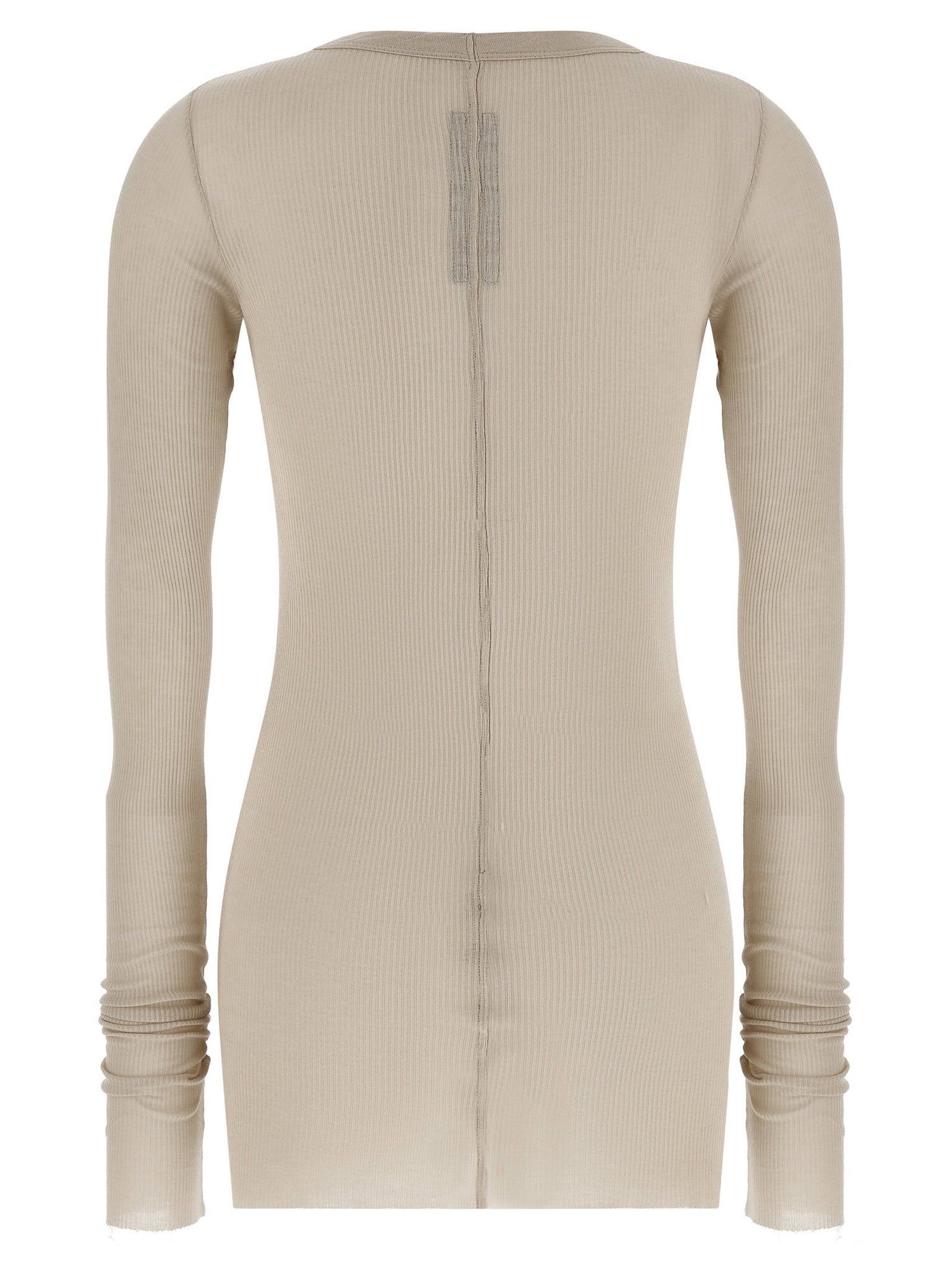 Rick Owens Rib Ls T T-shirt Beige