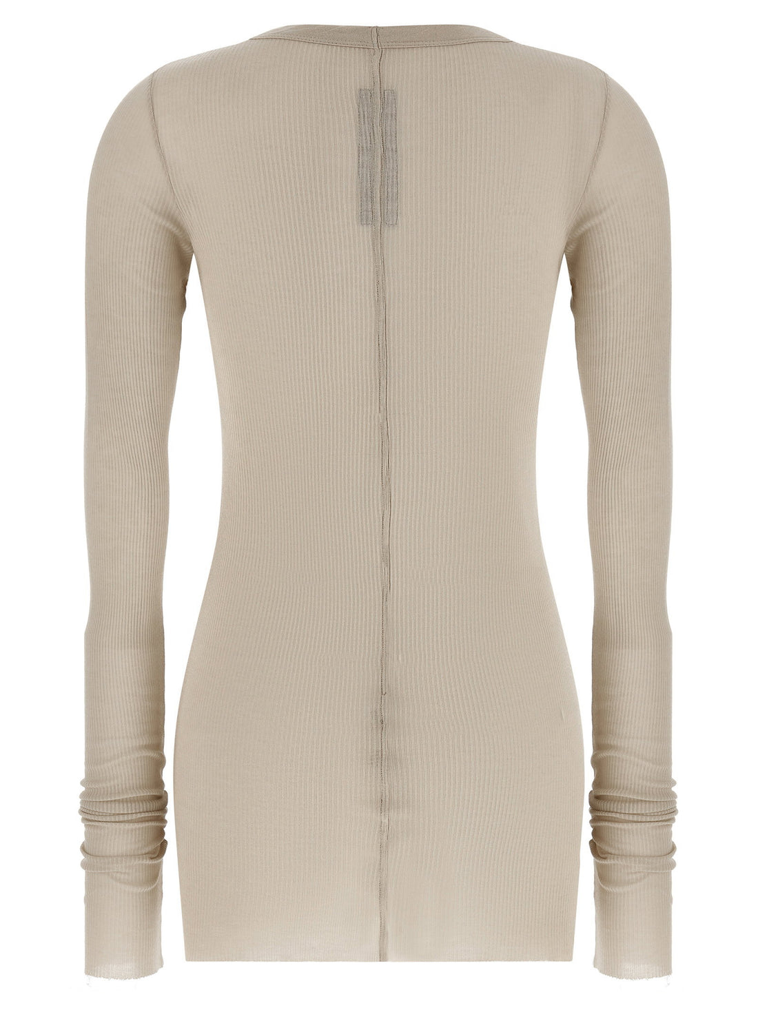 Rick Owens Rib Ls T T-shirt Beige