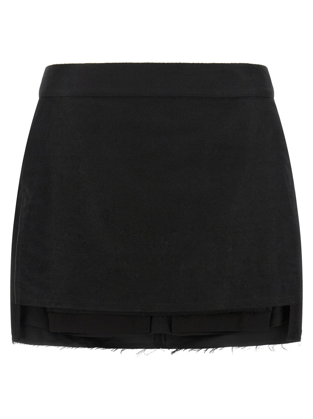 Rick Owens Fog Cutoff Skirt Black