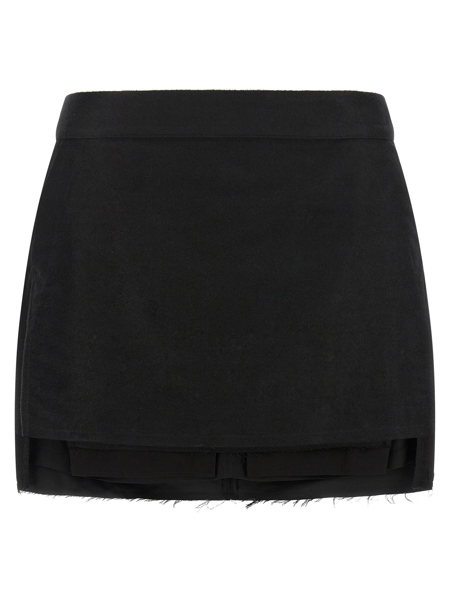 Rick Owens Fog Cutoff Skirt Black