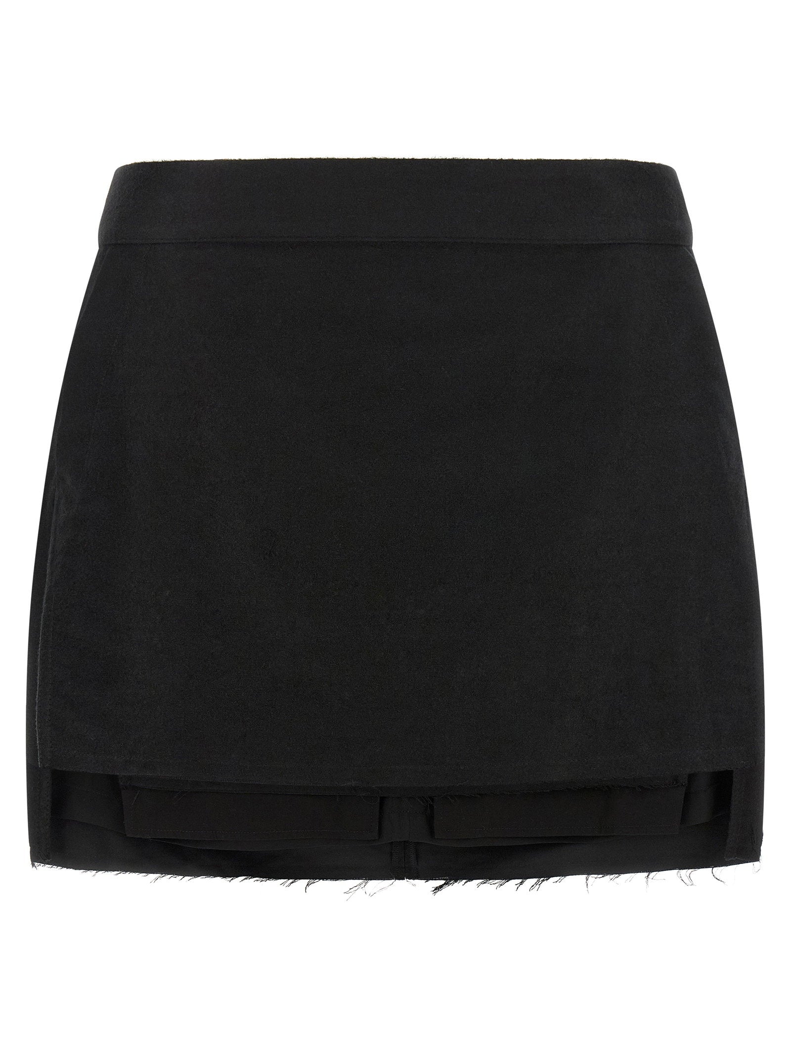 Rick Owens Fog Cutoff Skirt Black