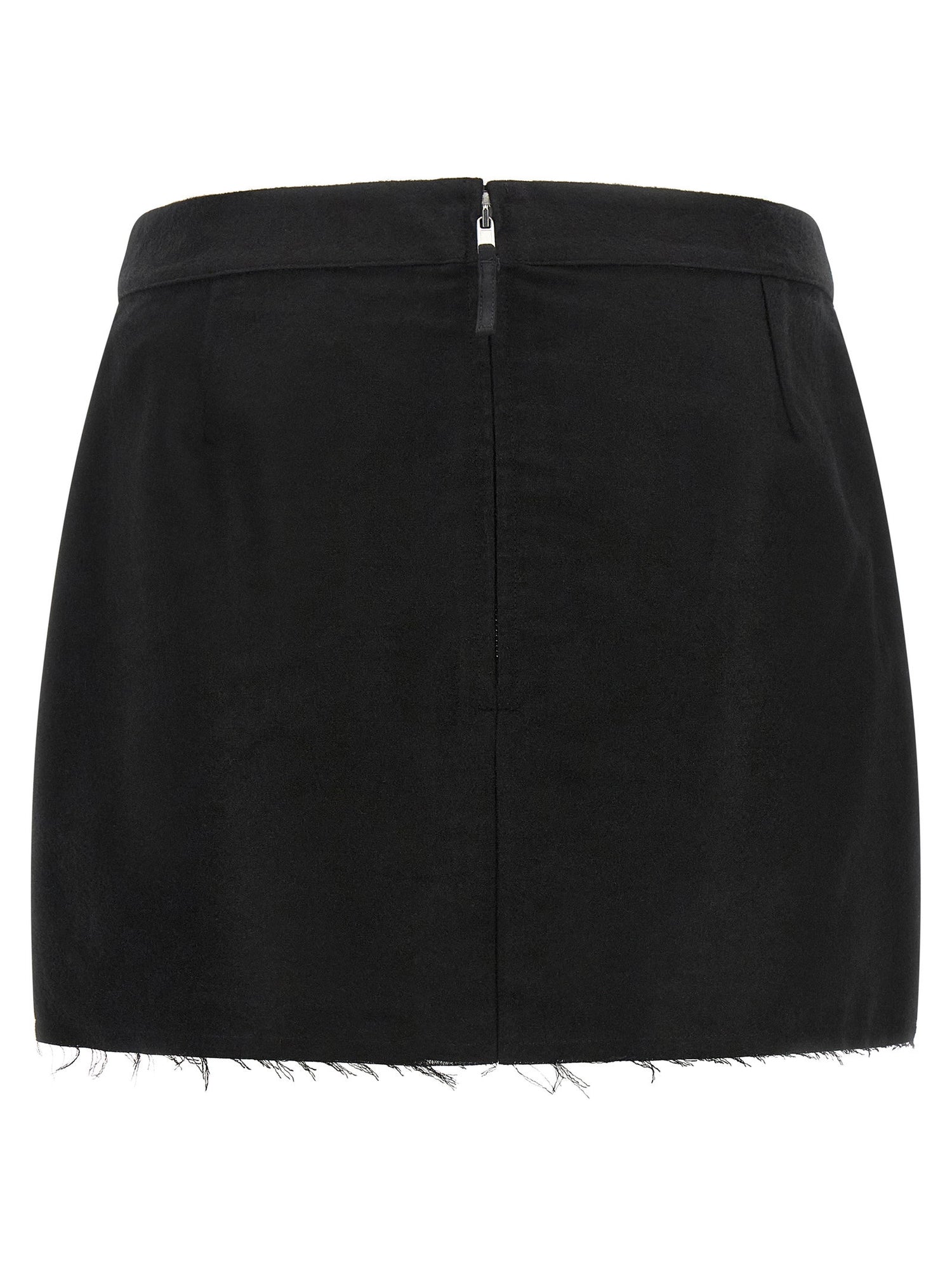Rick Owens Fog Cutoff Skirt Black